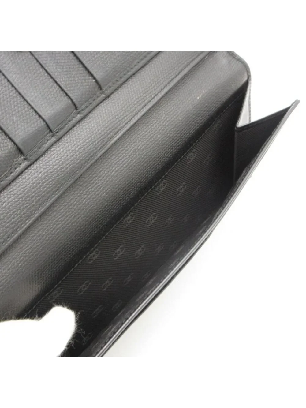 Chanel Wallet CC Logo Button Hook Black